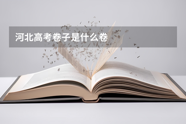 河北高考卷子是什么卷