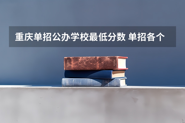 重庆单招公办学校最低分数 单招各个学校分数线