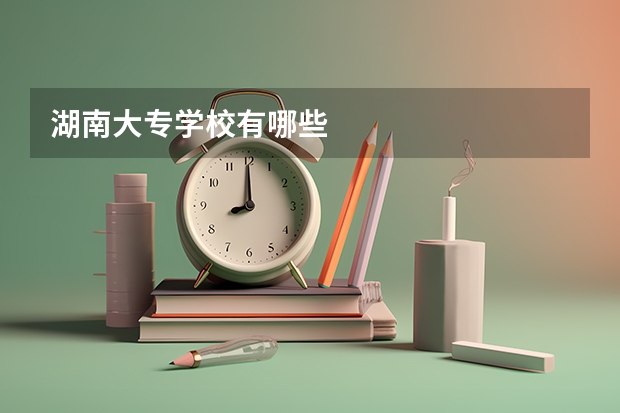 湖南大专学校有哪些