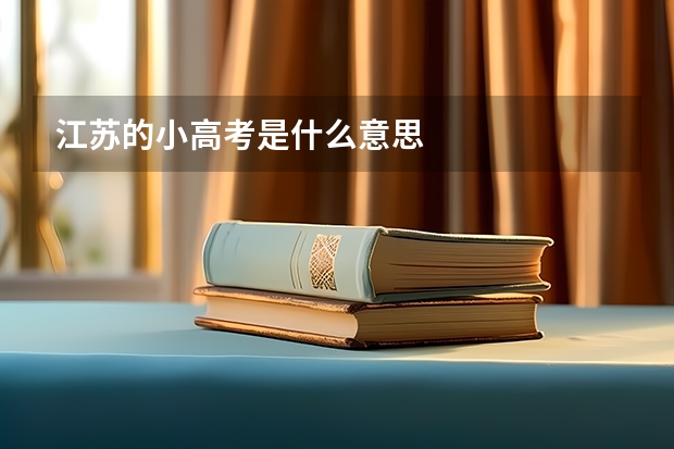 江苏的小高考是什么意思