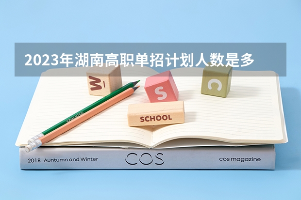 2023年湖南高职单招计划人数是多少呢？