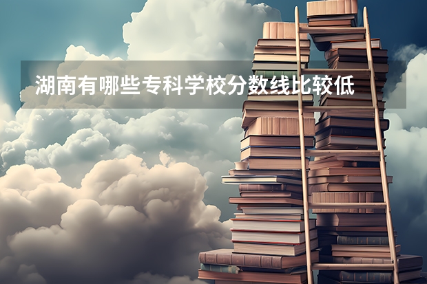 湖南有哪些专科学校分数线比较低