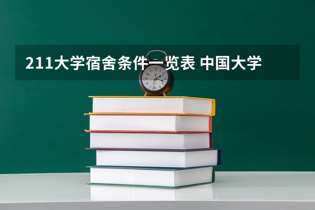 211大学宿舍条件一览表 中国大学宿舍条件排行榜