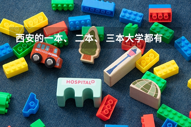 西安的一本、 二本、 三本大学都有哪些？录取的分数线各是多少分