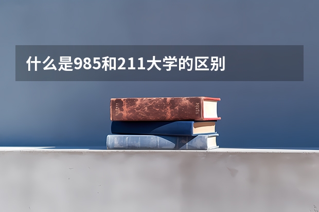 什么是985和211大学的区别
