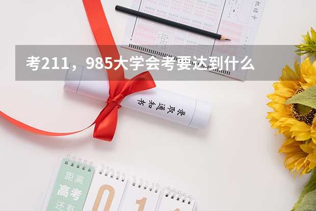 考211，985大学会考要达到什么等级？