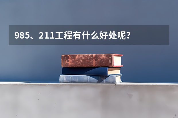 985、211工程有什么好处呢？