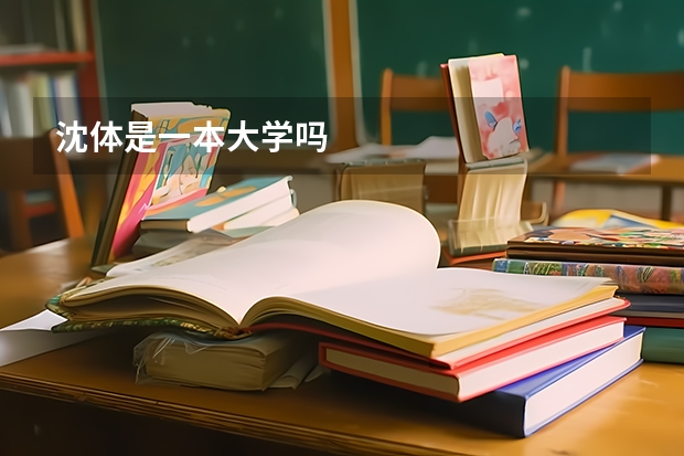 沈体是一本大学吗