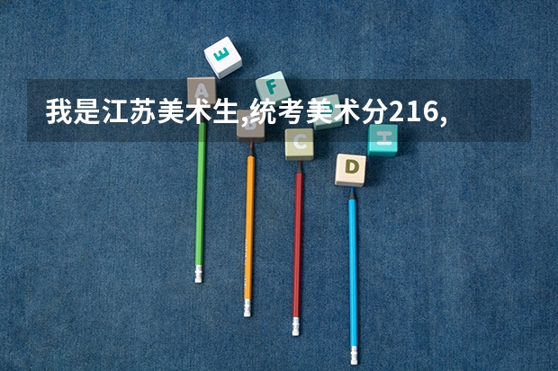 我是江苏美术生,统考美术分216,文化就211,怎么上大学啊?