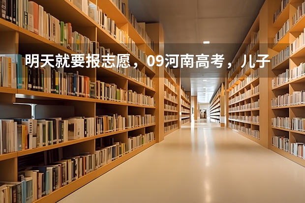 明天就要报志愿，09河南高考，儿子600分上什么学校好，最好、北京或者上海的学校