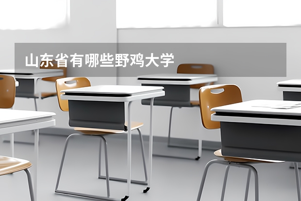 山东省有哪些野鸡大学