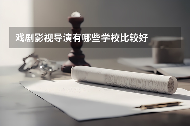 戏剧影视导演有哪些学校比较好