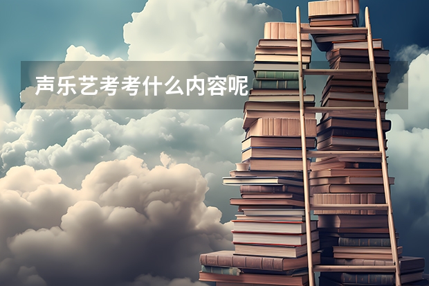 声乐艺考考什么内容呢