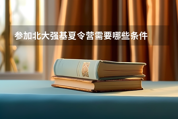 参加北大强基夏令营需要哪些条件