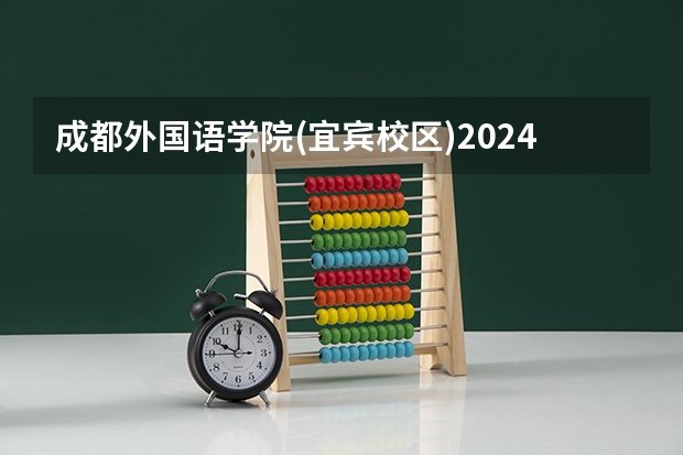 成都外国语学院(宜宾校区)2024年在四川招生情况