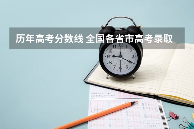 历年高考分数线 全国各省市高考录取分数线汇总