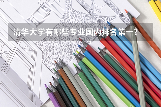 清华大学有哪些专业国内排名第一?