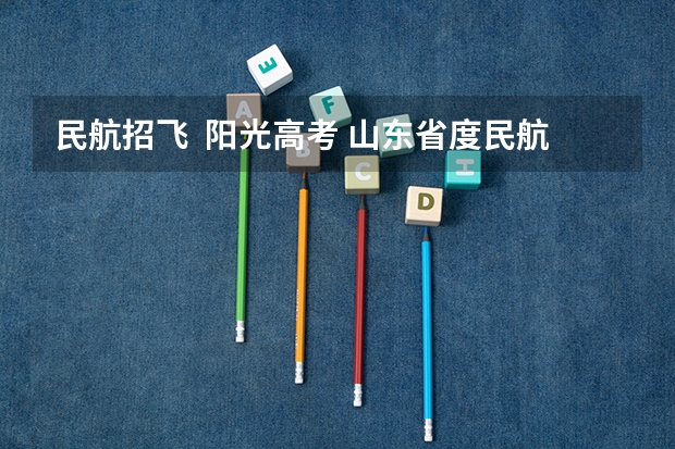 民航招飞 阳光高考 山东省度民航招收飞行学员工作的通知