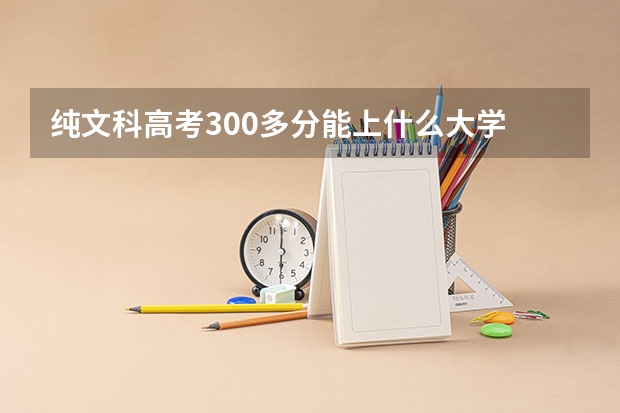 纯文科高考300多分能上什么大学