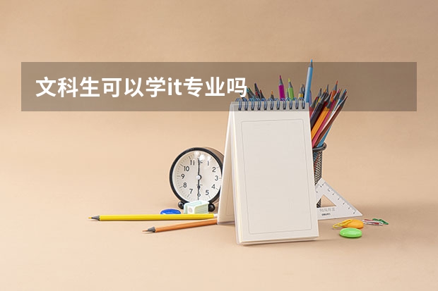 文科生可以学it专业吗