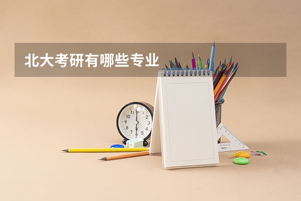 北大考研有哪些专业