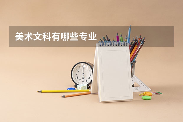 美术文科有哪些专业