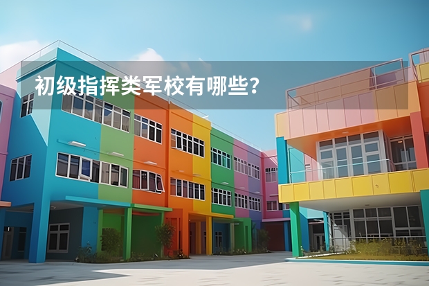 初级指挥类军校有哪些？