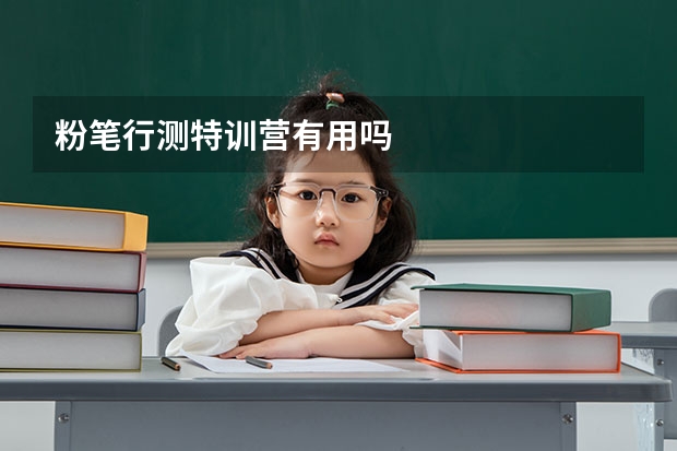 粉笔行测特训营有用吗