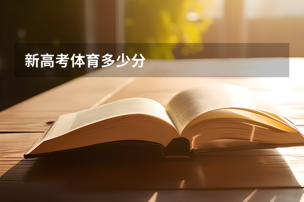 新高考体育多少分