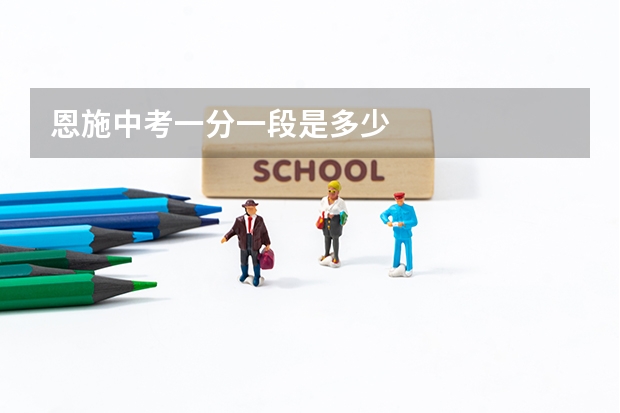 恩施中考一分一段是多少