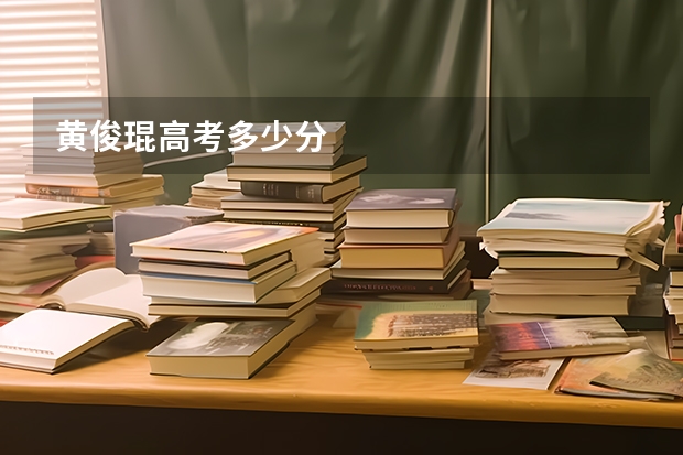 黄俊琨高考多少分