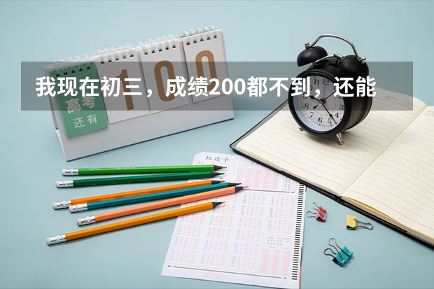 我现在初三，成绩200都不到，还能上高中吗？