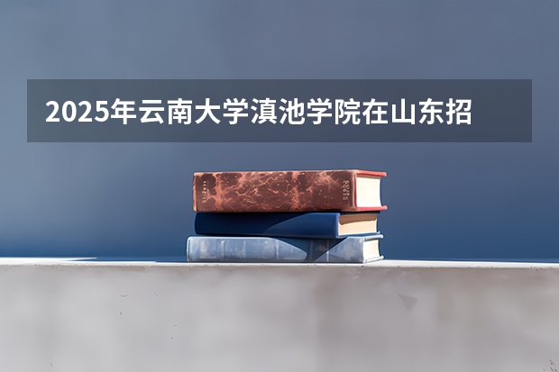 2025年云南大学滇池学院在山东招生预测