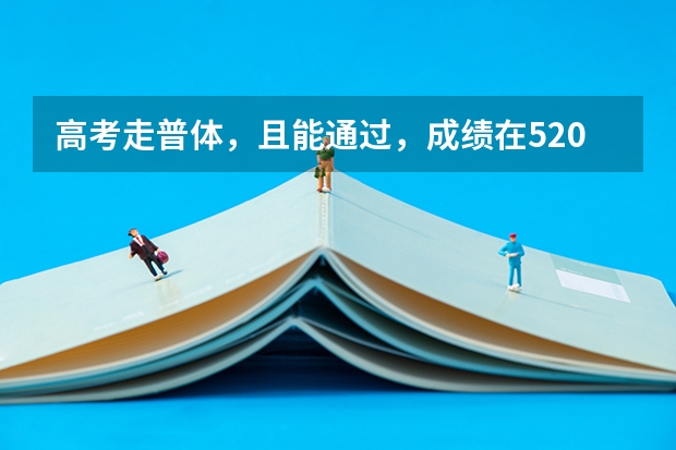 高考走普体，且能通过，成绩在520分左右，能够上什么大学呢？中国海洋能够吗
