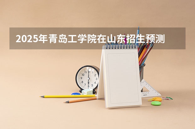 2025年青岛工学院在山东招生预测
