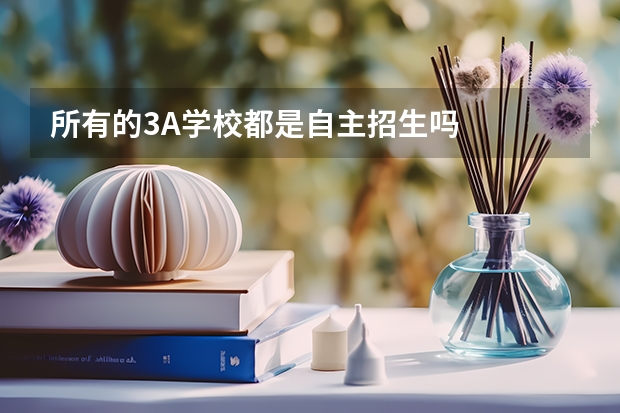 所有的3A学校都是自主招生吗