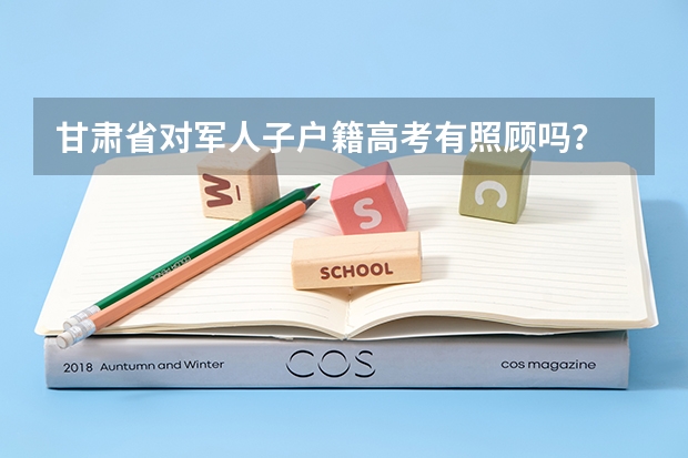 甘肃省对军人子户籍高考有照顾吗？