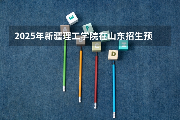2025年新疆理工学院在山东招生预测