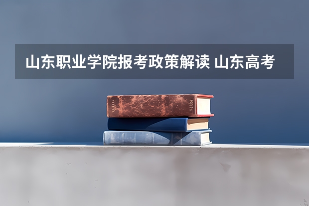 山东职业学院报考政策解读 山东高考政策
