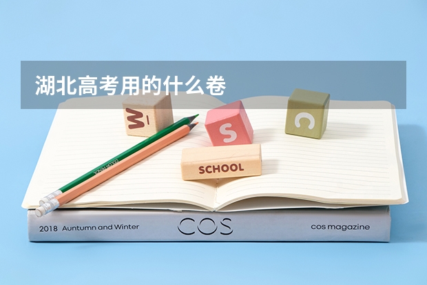 湖北高考用的什么卷