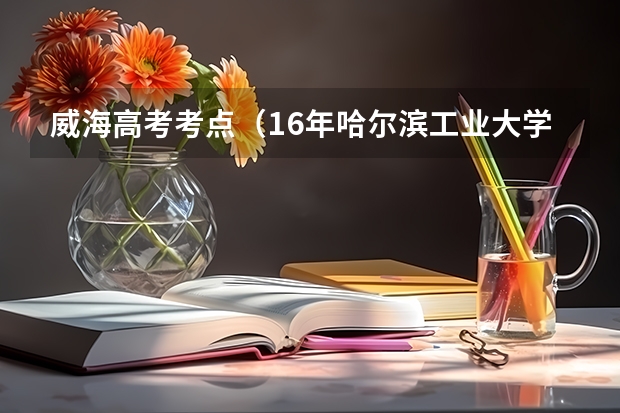 威海高考考点（16年哈尔滨工业大学威海国家专项计划在安徽省的招生人数）