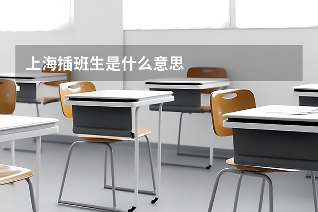 上海插班生是什么意思