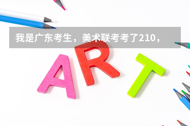 我是广东考生,美术联考考了210,高考文化科考了510,能读什么大学啊?最好是广东省的