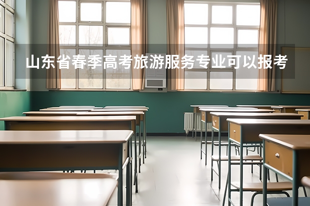 山东省春季高考旅游服务专业可以报考的公办大学有哪些？