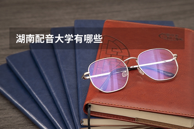 湖南配音大学有哪些