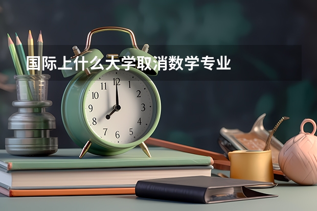 国际上什么大学取消数学专业
